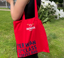 Load image into Gallery viewer, Insomnia Coffee Tote Bag - Yer Wan with the Class Coffee Bag