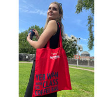 Load image into Gallery viewer, Insomnia Coffee Tote Bag - Yer Wan with the Class Coffee Bag