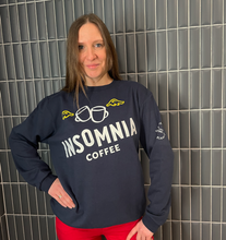 Load image into Gallery viewer, Insomnia Coffee Crewneck Sweater - Navy