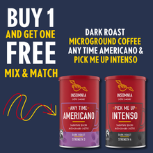 Load image into Gallery viewer, Insomnia Coffee Company Signature Blend | Any Time Americano Dark Roast Microground Coffee 100g