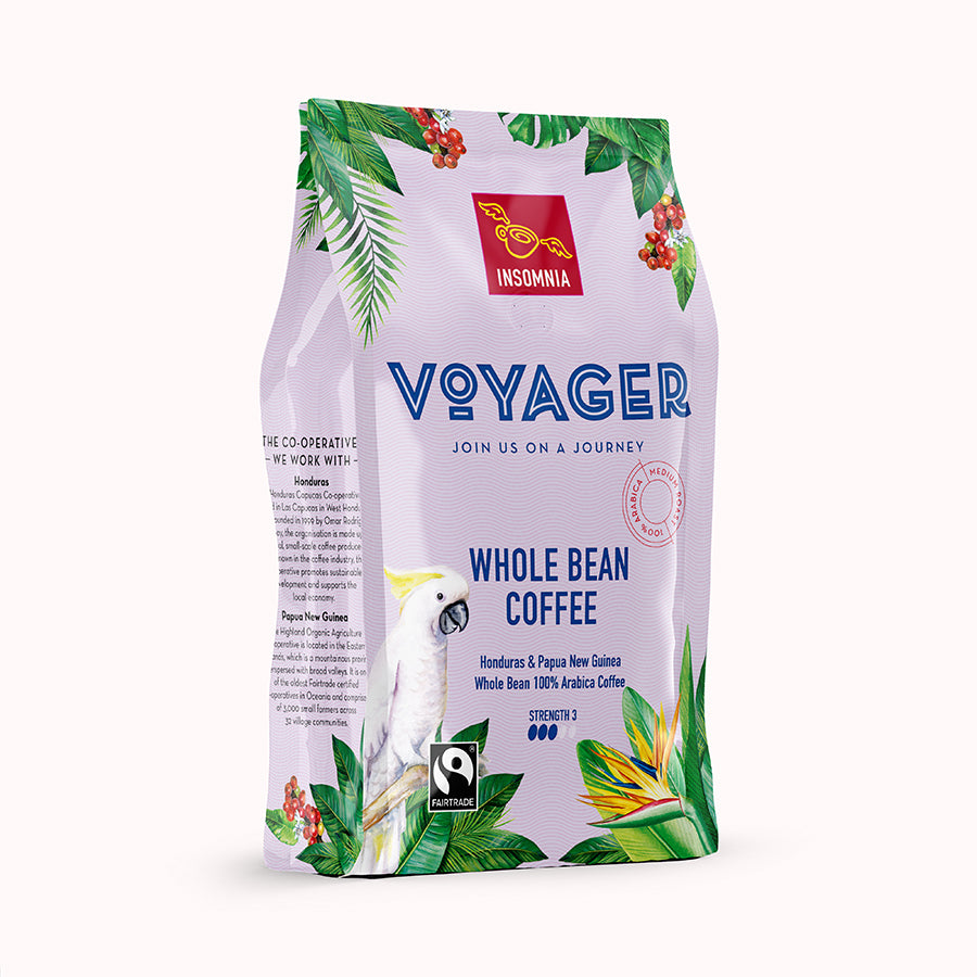 Insomnia Coffee Company Voyager Blend Whole Bean Coffee 500g