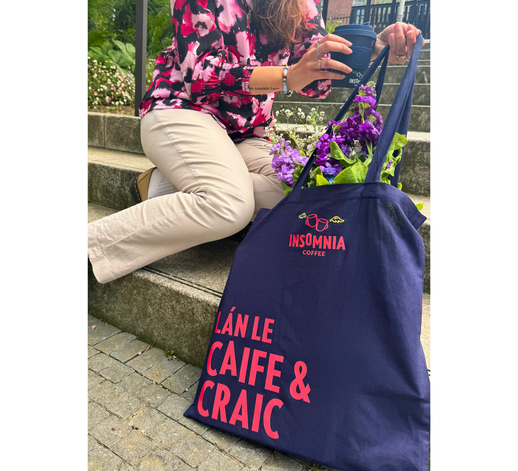 Insomnia Coffee Tote Bag - Lán le Caife & Craic