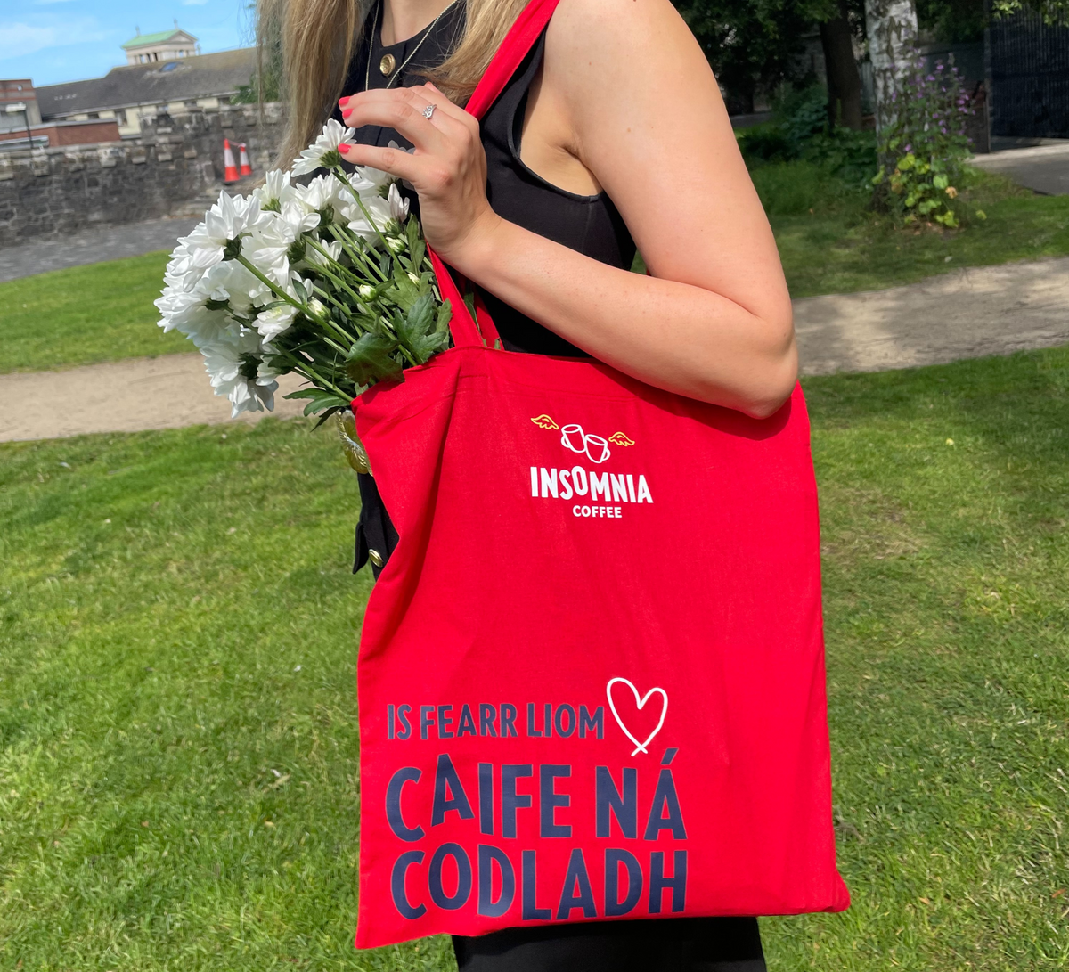Insomnia Coffee Tote Bag - Is Fearr Liom Caife Ná Codladh