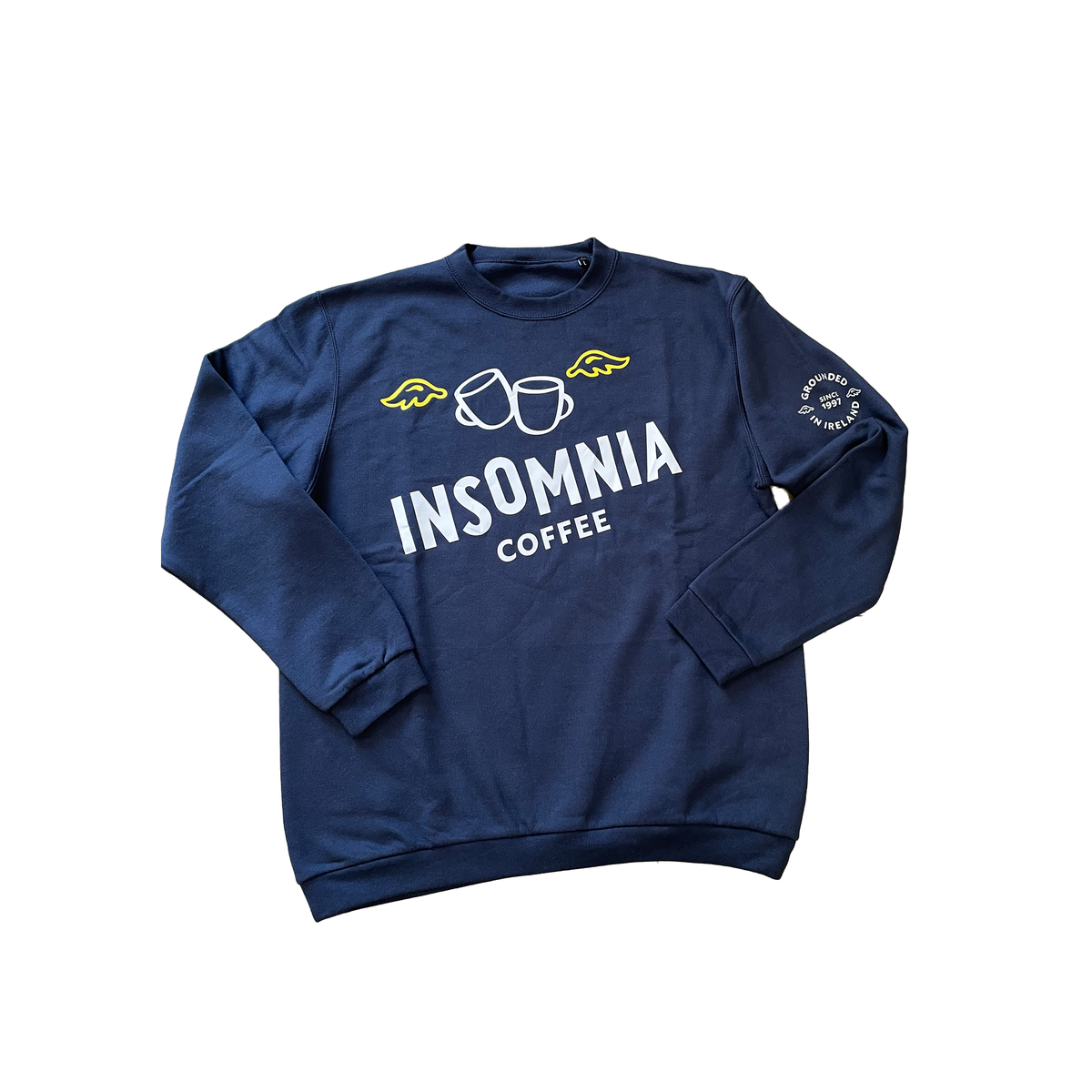 Insomnia Coffee Crewneck Sweater - Navy