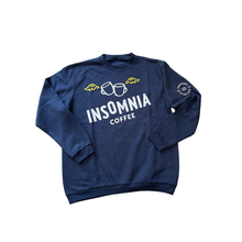 Load image into Gallery viewer, Insomnia Coffee Crewneck Sweater - Navy
