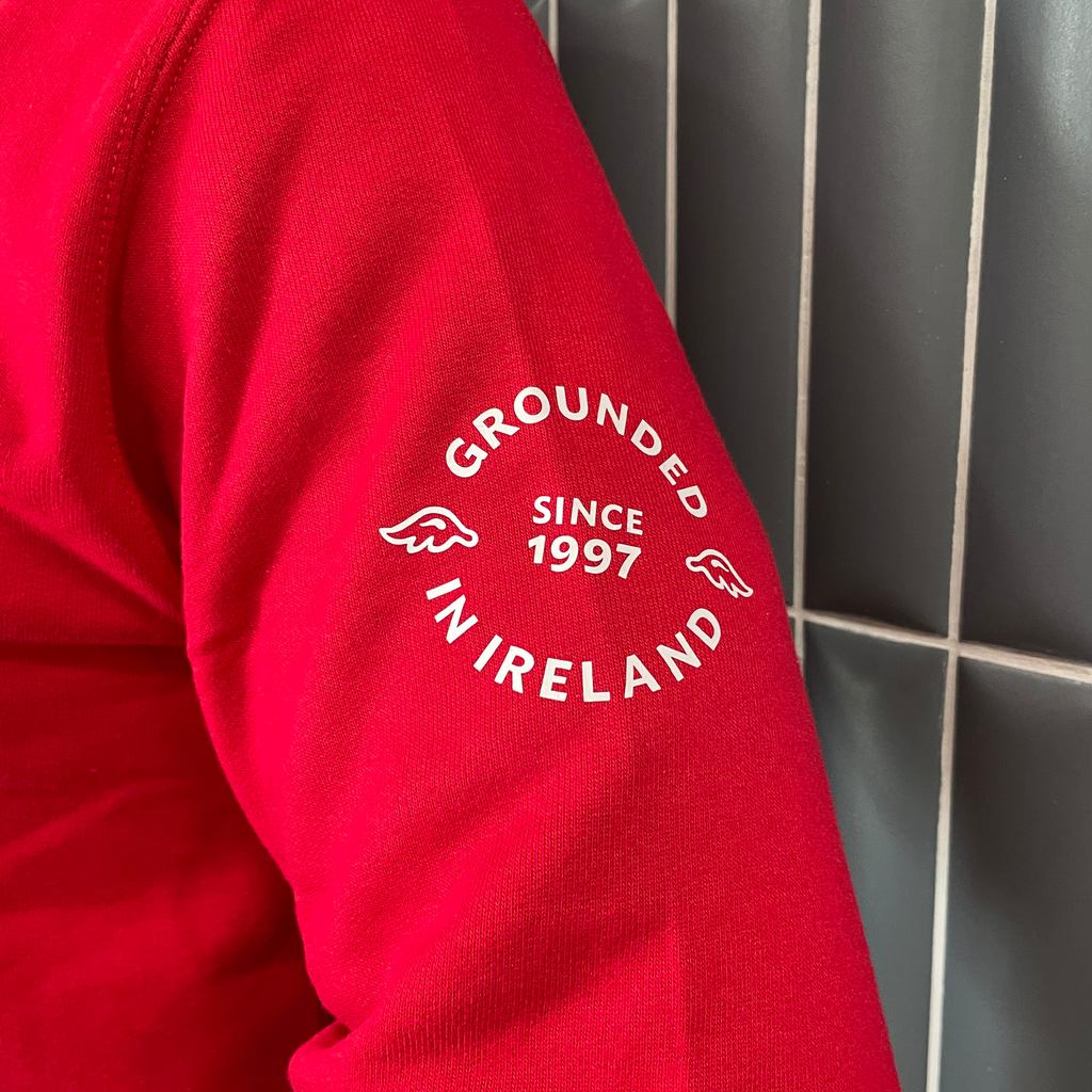 Insomnia Coffee Crewneck Sweater - Red